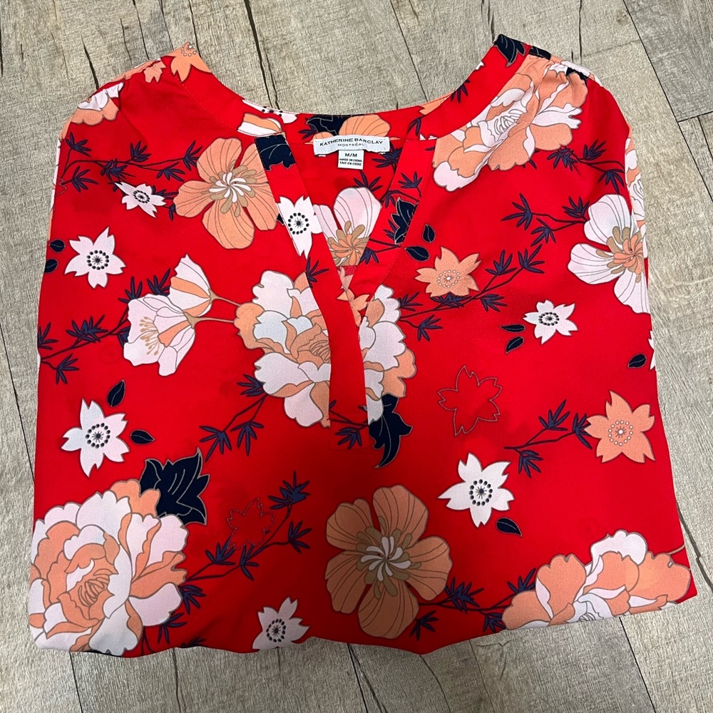 Katherine Barcley Medium Floral Blouse